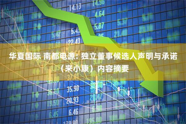 华夏国际 南都电源: 独立董事候选人声明与承诺（来小康）内容摘要