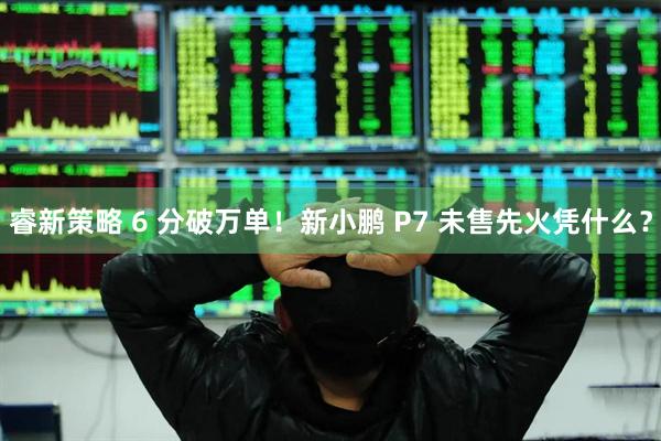 睿新策略 6 分破万单！新小鹏 P7 未售先火凭什么？