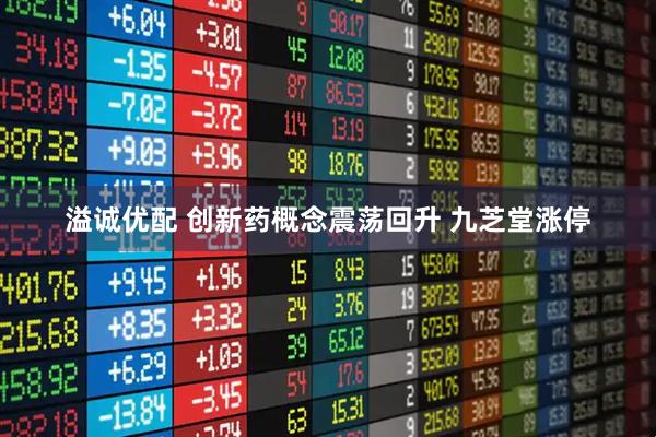 溢诚优配 创新药概念震荡回升 九芝堂涨停